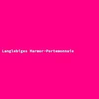 Langlebiges Marmor-Portemonnaie