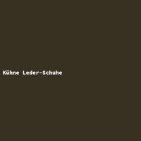 Kühne Leder-Schuhe