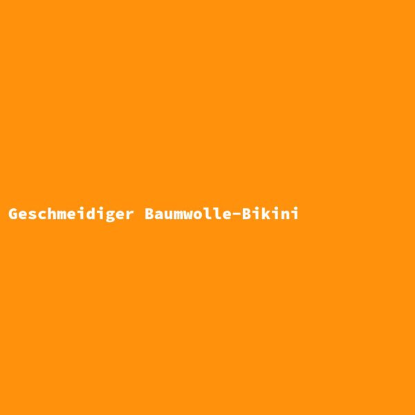 Geschmeidiger Baumwolle-Bikini