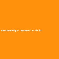 Geschmeidiger Baumwolle-Bikini