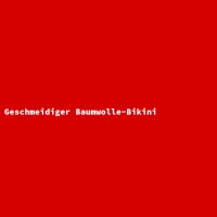 Geschmeidiger Baumwolle-Bikini
