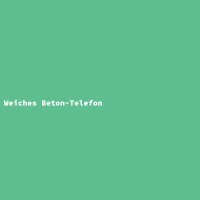 Weiches Beton-Telefon