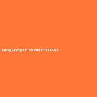 Langlebiger Marmor-Teller