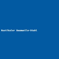 Rustikaler Baumwolle-Stuhl