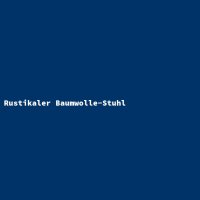 Rustikaler Baumwolle-Stuhl