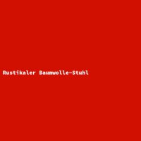Rustikaler Baumwolle-Stuhl