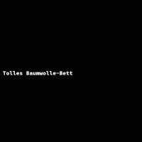 Tolles Baumwolle-Bett