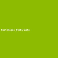 Rustikales Stahl-Auto