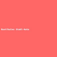 Rustikales Stahl-Auto