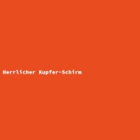 Herrlicher Kupfer-Schirm