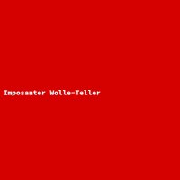 Imposanter Wolle-Teller
